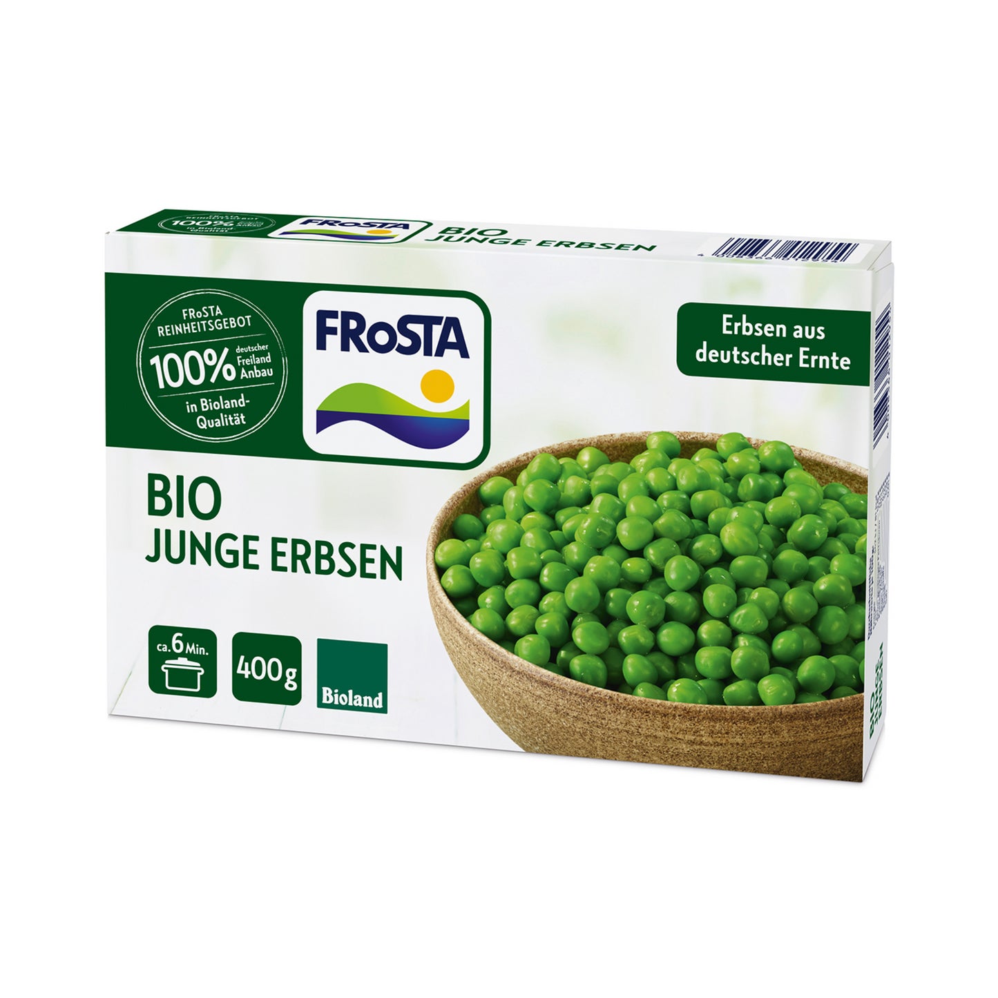 Bioland Frosta Junge Erbsen 400g