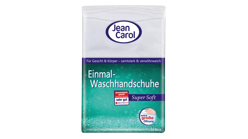 Jean Carol Einmal-Waschhandschuhe Super Soft 12ST