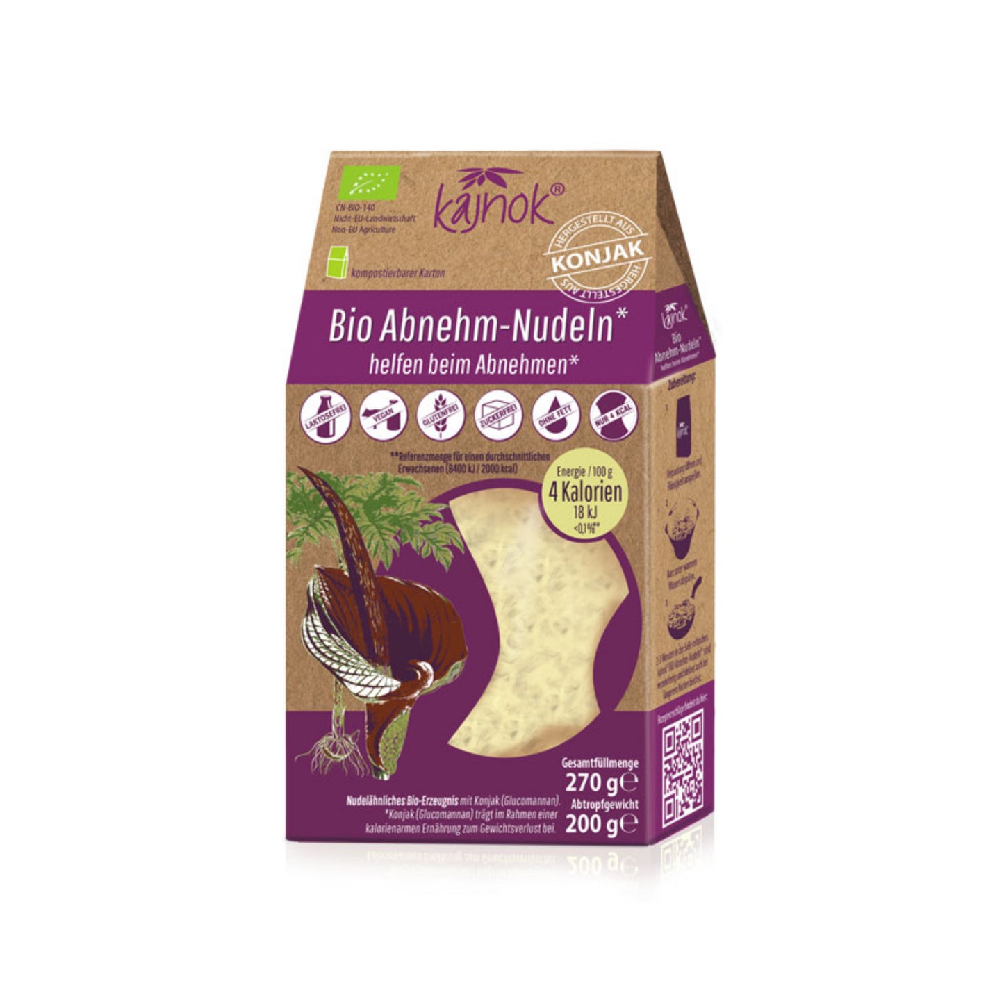 Bio Kajnok Abnehm-Nudeln 270g