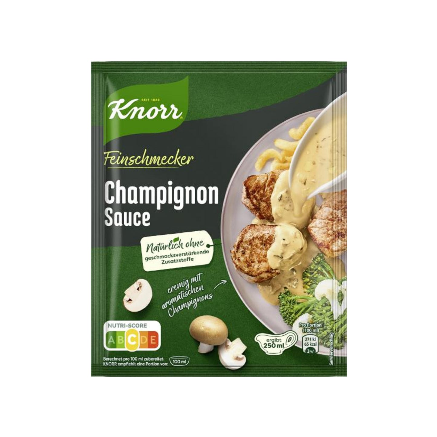 Knorr Feinschmecker Champignon-Rahm-Sauce für 250ml 37g