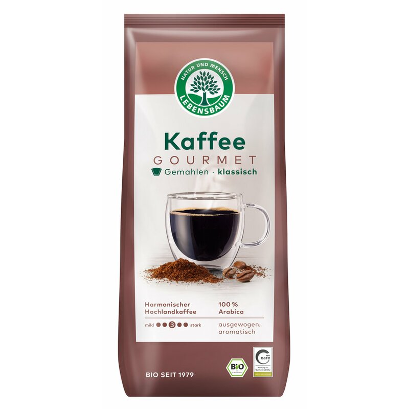 Bio Lebensbaum Gourmet Kaffee klassisch gemahlen 500g