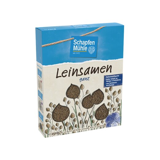 Schapfenmühle Leinsamen ganz 250g