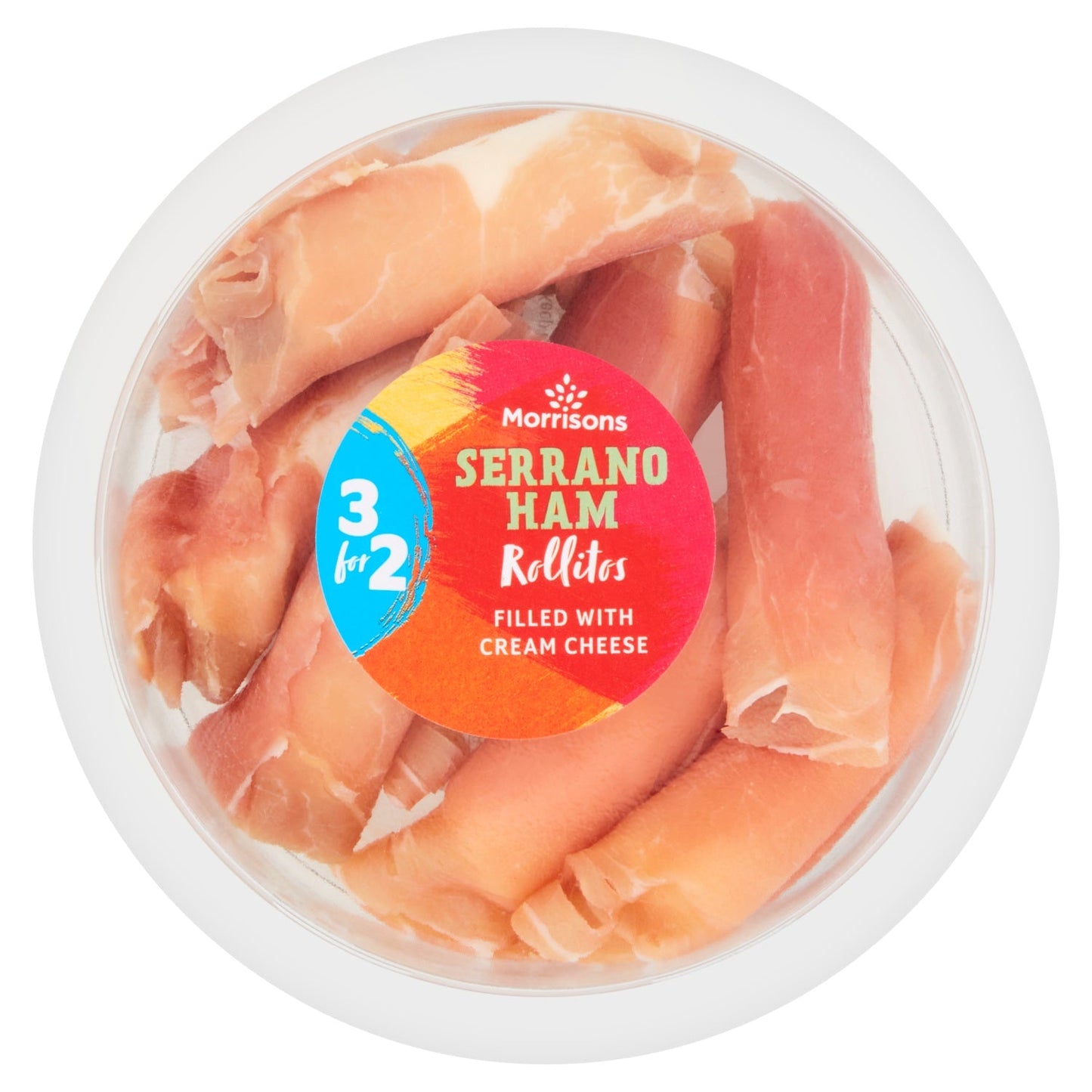 Tapas Serrano-Schinken-Rolle mit Frischkäse 100g