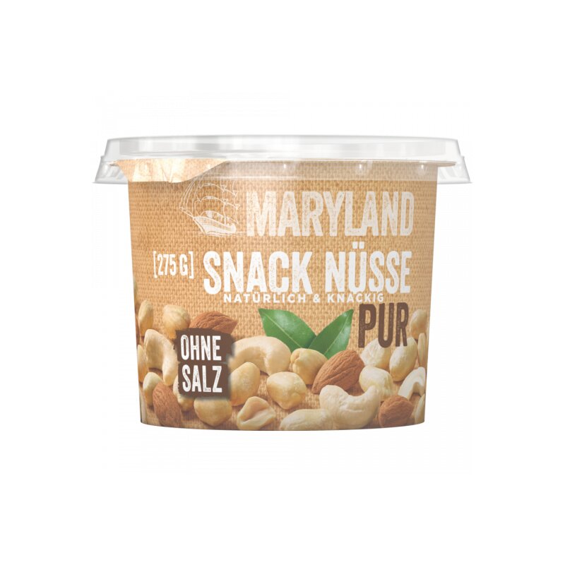 Maryland Snack Nüsse Pur ohne Salz 275g