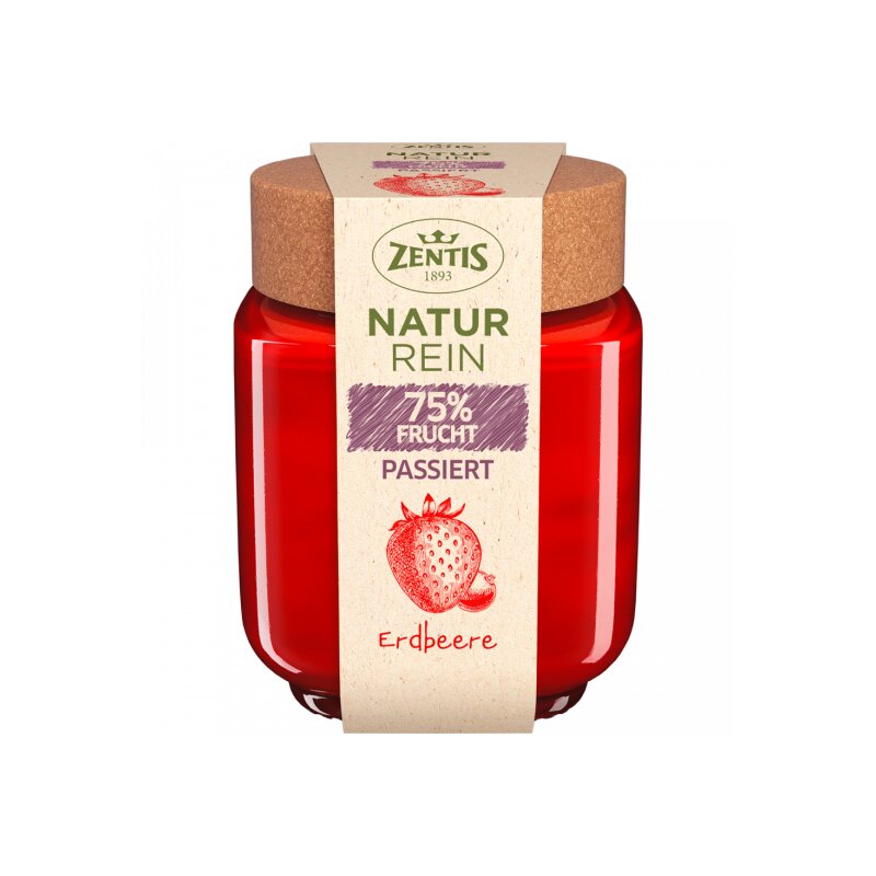 Naturrein 75% Fruchtaufstrich Erdbeere 200g