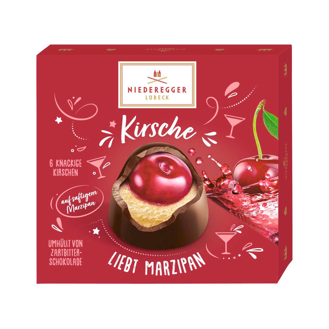Niederegger Marzipan Pralines Kirsche auf Marzipan 108g