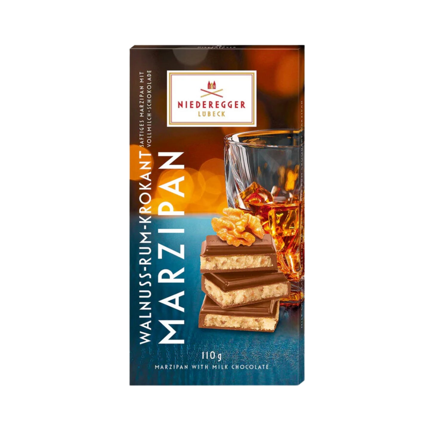 Niederegger Marzipan Schokolade Walnuss-Rum-Krokant 110g