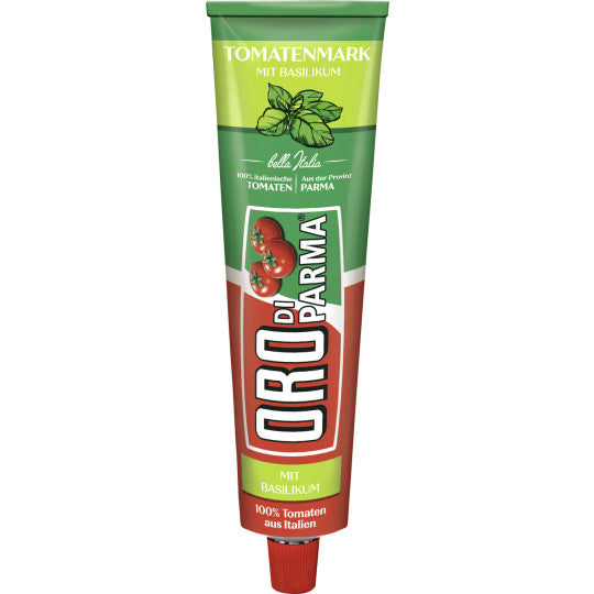 Oro di Parma Tomatenmark mit Basilikum 200g