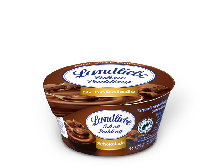 Landliebe Sahnepudding dunkle Schokolade 150g