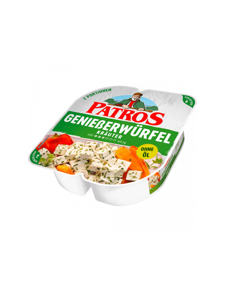 Patros Genießerwürfel Tomate&Basilikum 52%Fett i.Tr.135g