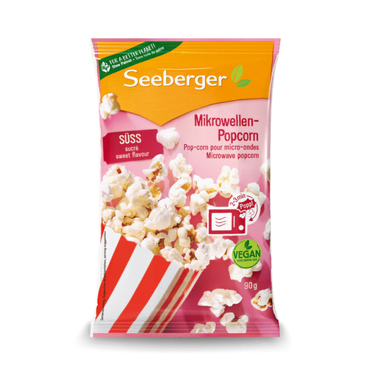 Seeberger Mikrowellen-Popcorn süß 90g