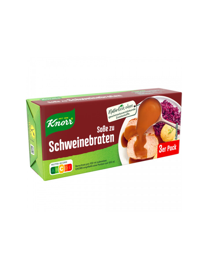 Knorr Soße zu Schweinebraten für 3x0,25l 78g