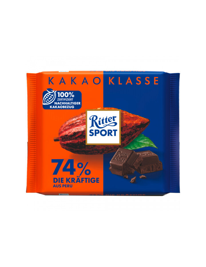 Ritter Sport 74% Die Kräftige Tafel 100g