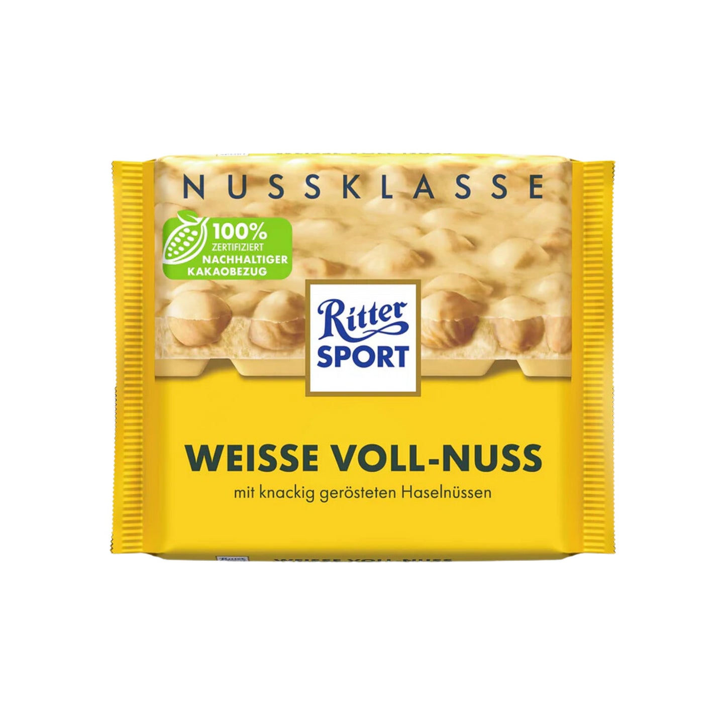 Ritter Sport Nuss Klasse Weisse Voll-Nuss Tafel 100g