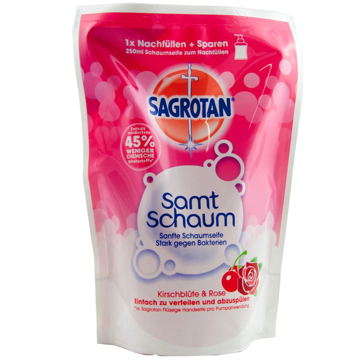 Sagrotan Samtschaum Kirschblüte&Rose Nachfüller 250ml