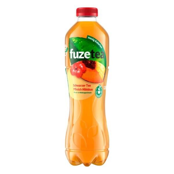 Fuze Tea Schwarzer Tee Pfirsich Hibiskus 1,25l DPG