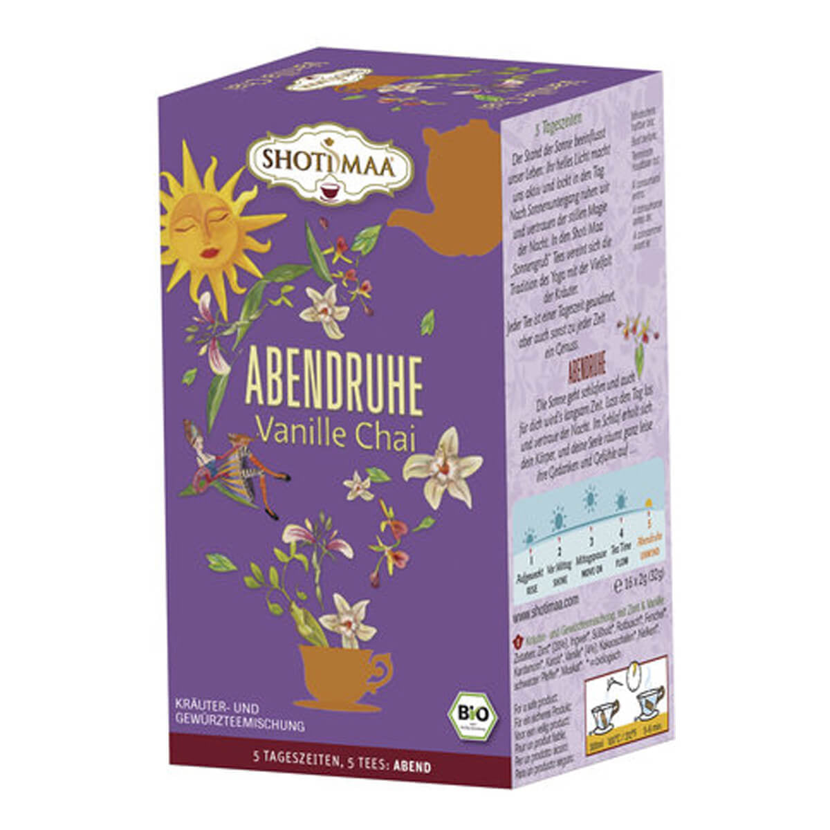 Bio Shoti Maa Tee 5 Tageszeiten Abendruhe 16ST 32g