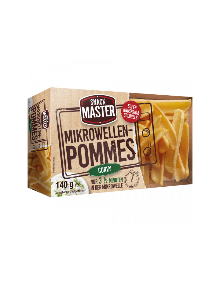 Snackmaster Mikrowellen Pommes Curvy 140g