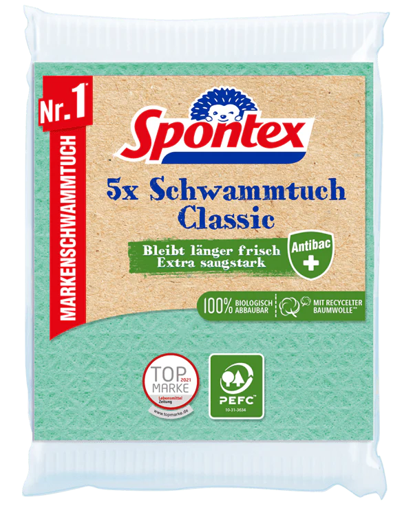 Spontex Schwammtuch Classic PEFC 5ST