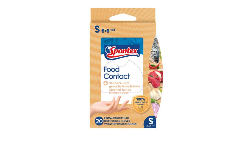 Spontex Food Contact Handschuhe Gr.6-6,5 20ST