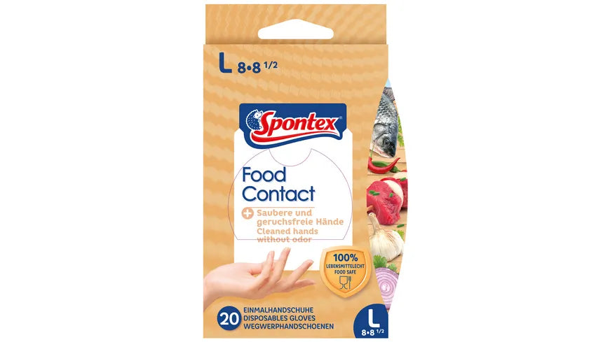 Spontex Food Contact Handschuhe Gr.8-8,5 20ST
