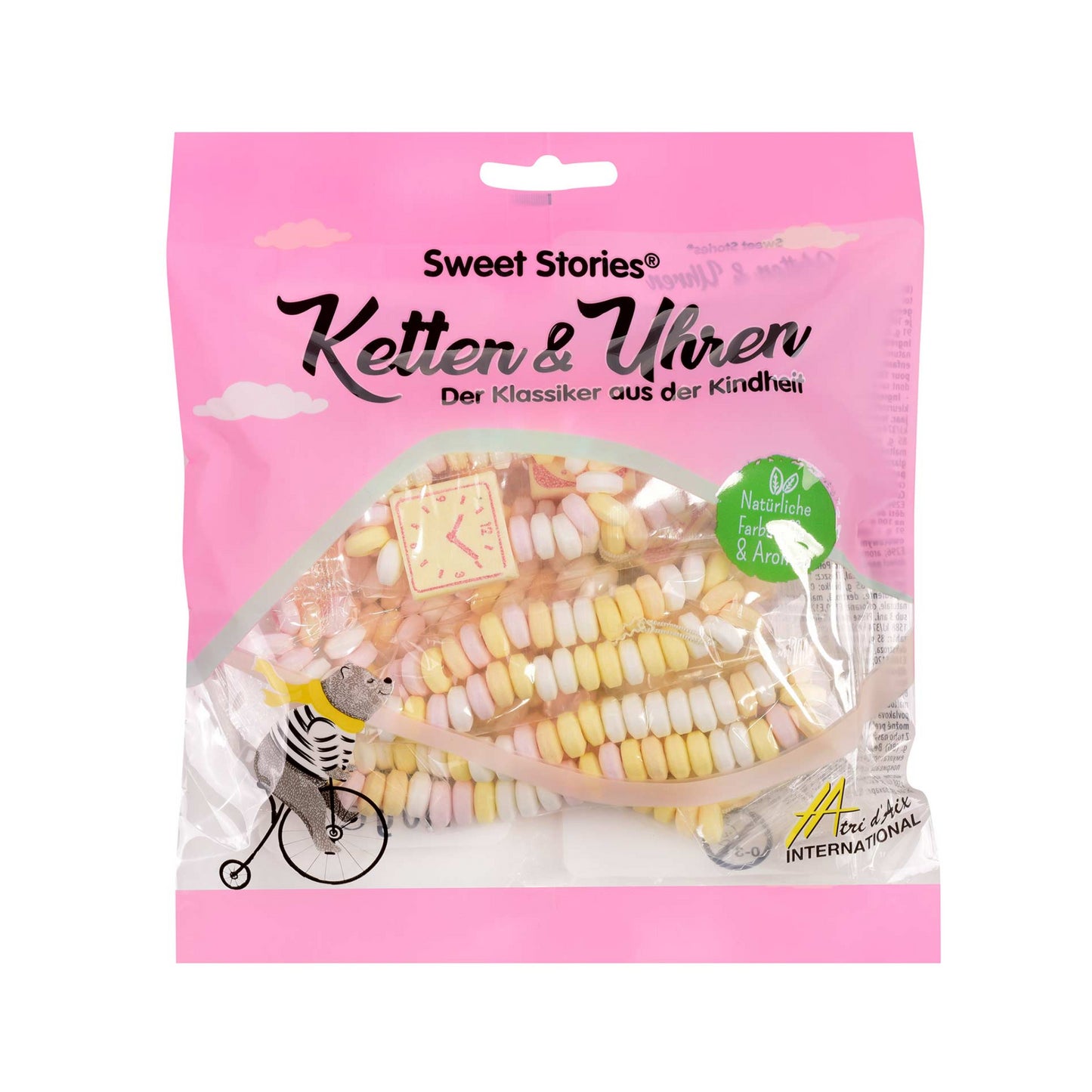 Sweet Stories Traubenzucker Halsketten und Uhren 125g