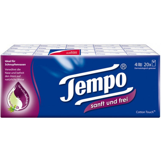 Tempo Sanft&Frei Taschentücher 20x9ST