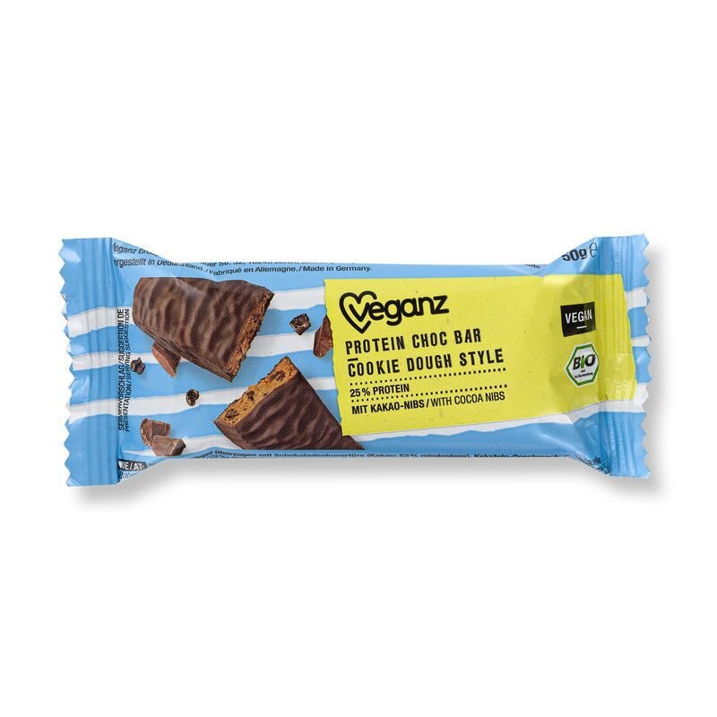 Bio Veganz Protein Choc Bar Cookie Dough Style 50g