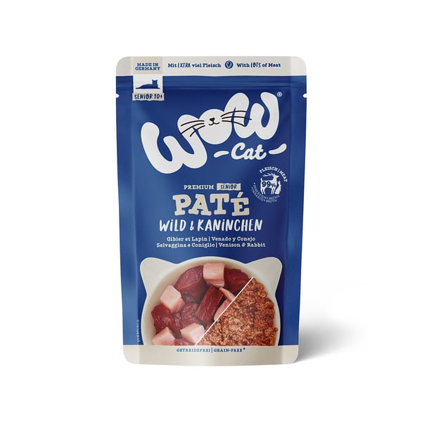 WOW Cat Senior Wild & Kaninchen 125g