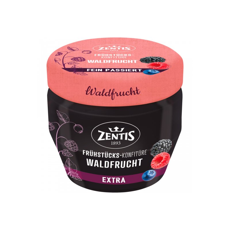 Zentis Frühstücks-Konfitüre Extra Waldfrucht 230g