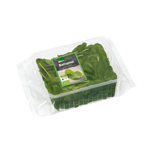 Bio EDEKA Babyspinat Italien Klasse II 100g Schale im Flowpack