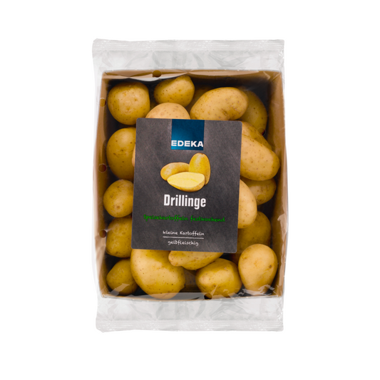 EDEKA Herzstücke Kartoffeln festkochend Drillinge Frankreich 1kg Kartonschale in Folie