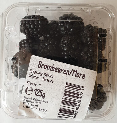 Brombeeren Mexiko Klasse I 125g Klarsichtpackung