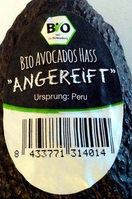Bio Avocados Hass angereift Peru Klasse II