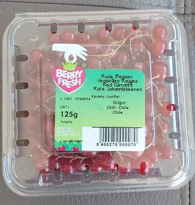 Rote Johannisbeeren Niederlande Klasse I 125g Klarsichtpackung