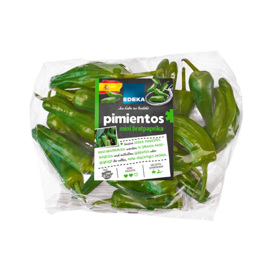 EDEKA Herzstücke Bratpaprika grün Spanien Klasse I 200g Beutel