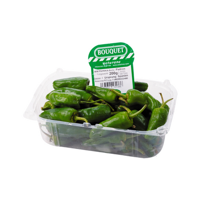 Paprika grün Bratpaprika Marokko Klasse I 200g Flowpack