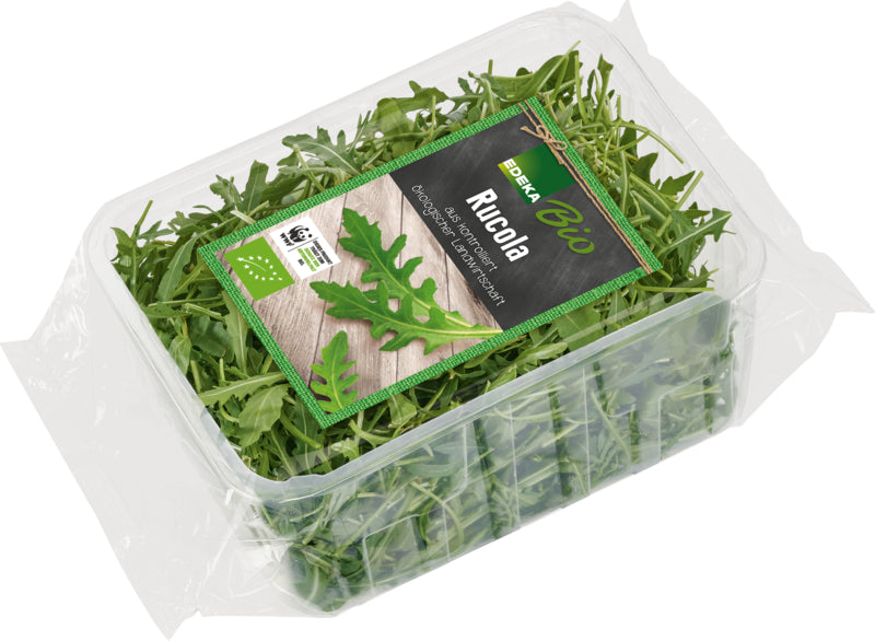EDEKA Bio Rucola Italien Klasse II 100g Schale mit Flowpack