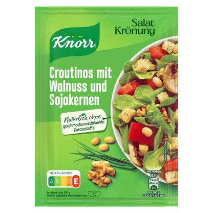 Knorr Salatkrönung Croutinos mit Walnuss&Sojakernen 25g