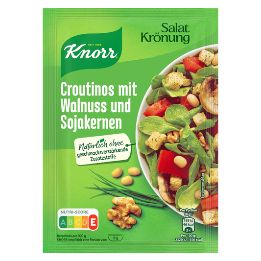 Knorr Salatkrönung Croutinos mit Walnuss&Sojakernen 25g