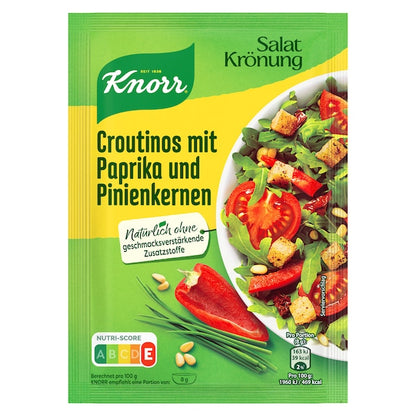 Knorr Salatkrönung Croutinos mit Paprika und Pinien 25g