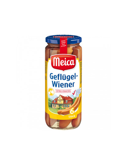 Meica Geflügel-Würstchen 6ST extra knackig 540g