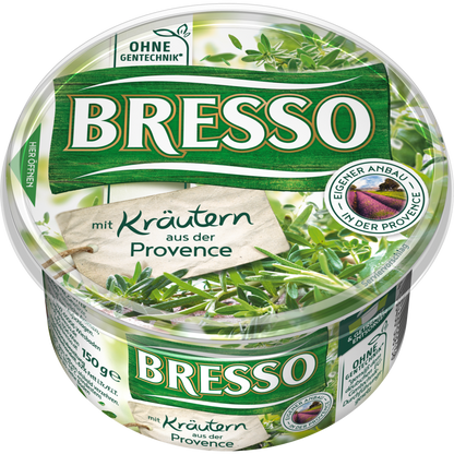 Bresso Frischkäse Kräuter der Provence 62% Doppelrahmstufe 150g