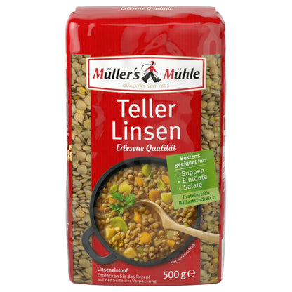 Müllers Mühle Teller Linsen 500g