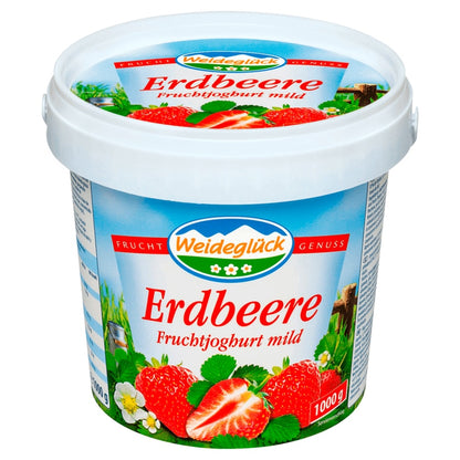 Weideglück Fruchtjoghurt Erdbeere 3,5% 1kg