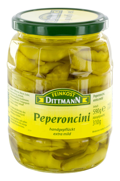 Feinkost Dittmann Peperoncini extra mild 590g