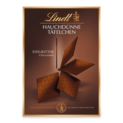 Lindt Hauchdünne Täfelchen Edelbitter 125g