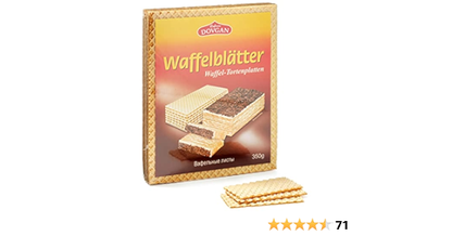 Dovgan Waffelblätter Waffeltorten-Platten 350g