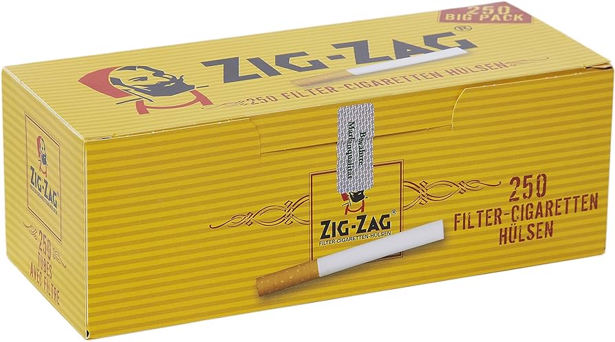 Zig-Zag Cigaretten-Hülsen 250ST
