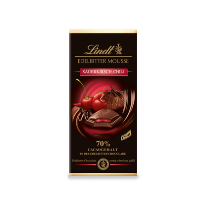 Lindt Edelbitter Mousse Sauerkirsch-Chili 150g